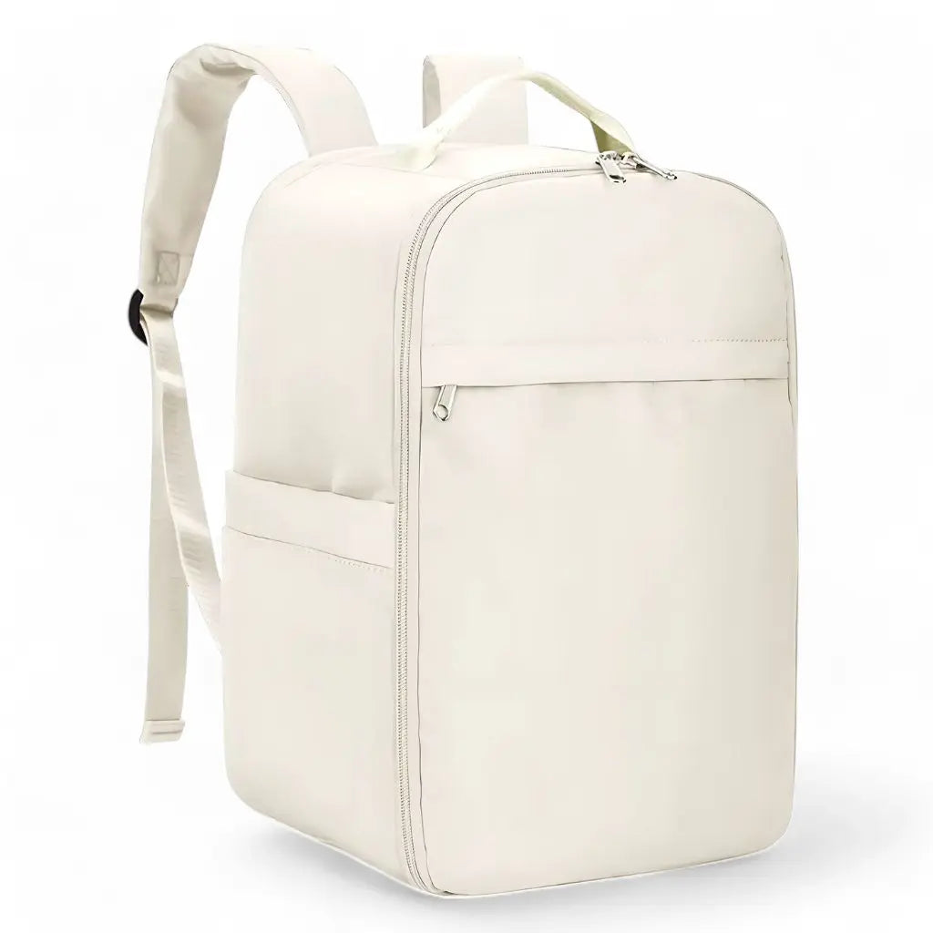 Plecak mały bagaż podręczny 40x20x25 ryanair, beżowy plecak minimalistyczny i elegancki.